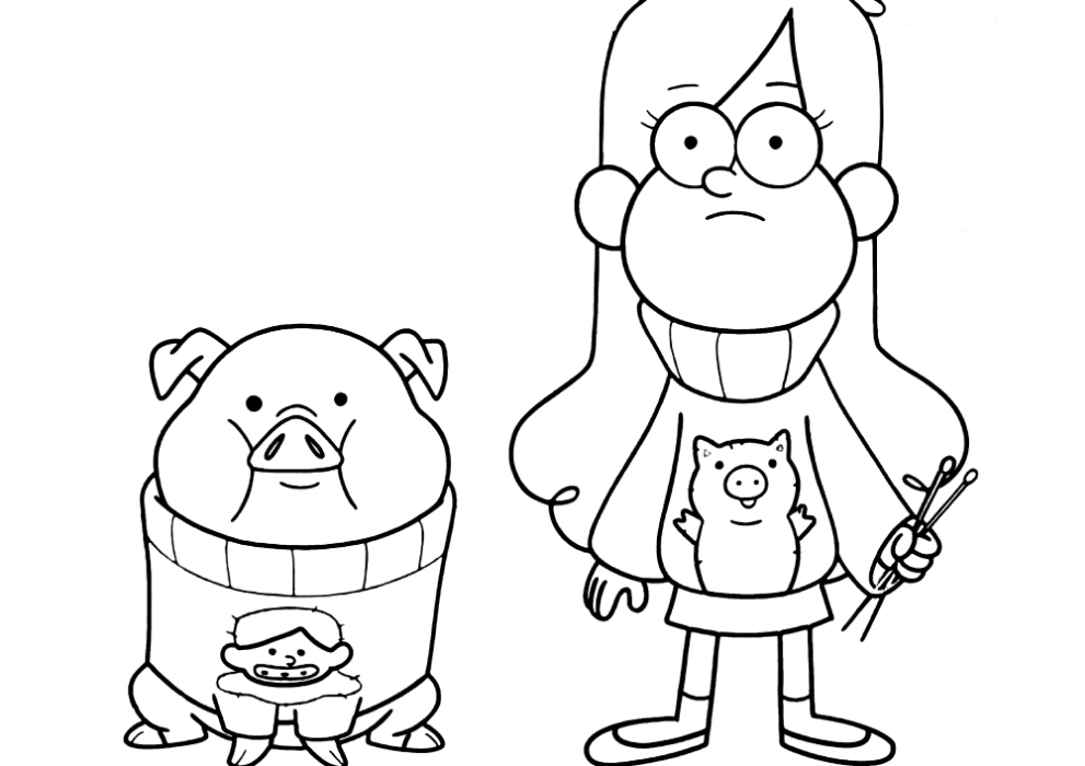 Mabel and her pet Waddles